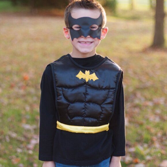 New w/Tag-Great Pretenders Reversible Superhero Tunic Cape with Mask Size 4-7 - Picture 12 of 16